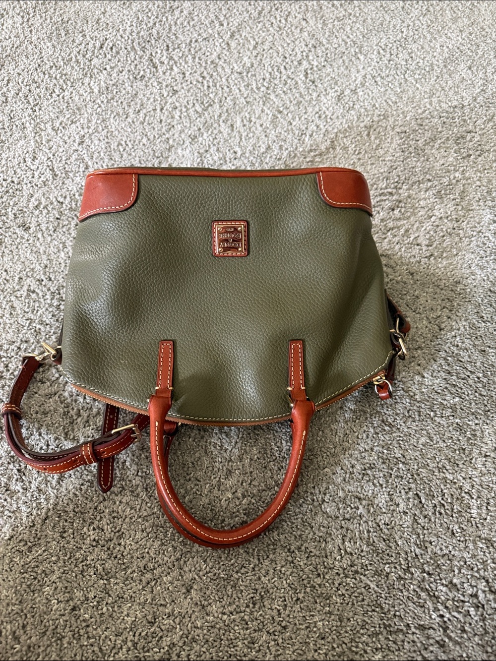 Dooney & Bourke Pebble Leather Grain Geena Satchel - Picture 8 of 12
